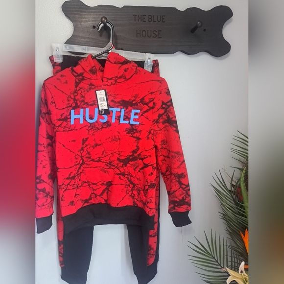 Truth Substance Common Sense Hustle 2Pcs Sz 10 Hoodie Jogger Set NEW - Picture 5 of 6